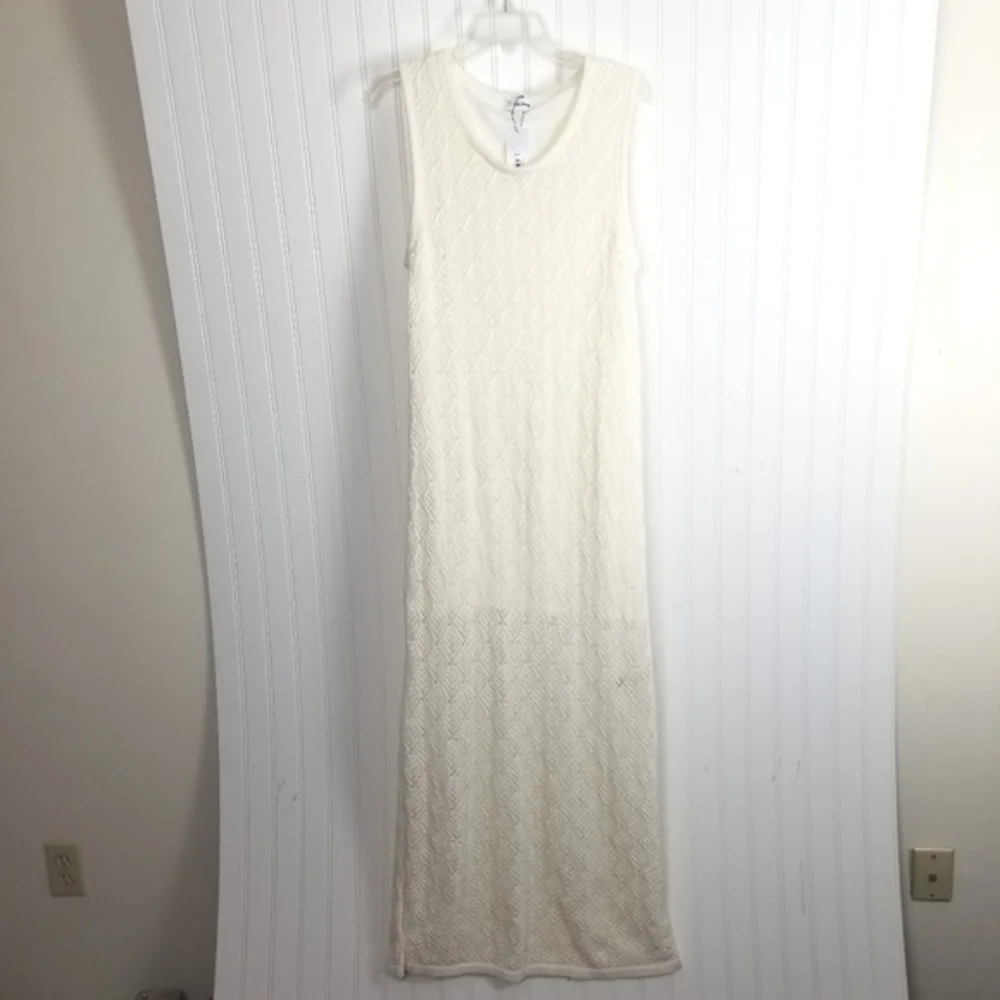 The Drop NWT Womens Ritu Crochet Maxi Dress Size XL White Romantic Cottagecore - Picture 2 of 13